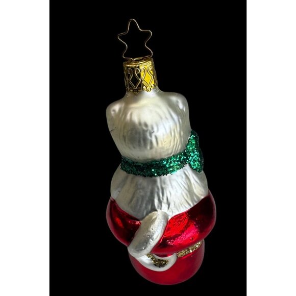 Old World Christmas Kitten in Red Boot Glass Ornament 4" w/ Box Retired Germany - Picture 4 of 6